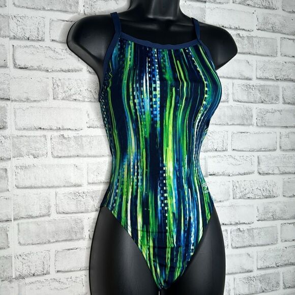 Speedo Endurance Flyback Swimsuit Y2K Vintage Discontinued Size 30 - Picture 2 of 6